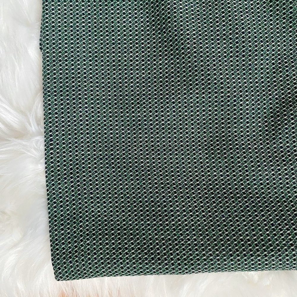 LOFT green button front tweed wool 70's mini skirt - Picture 6 of 8